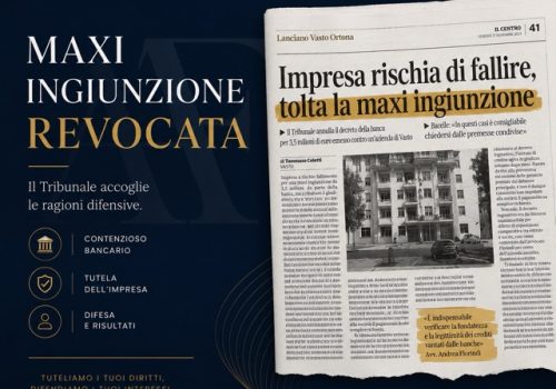MAXI INGIUNZIONE REVOCATA